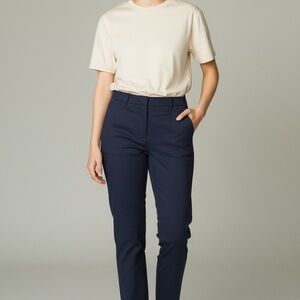 White House Black Market Navy Straight Leg Pants size 0S